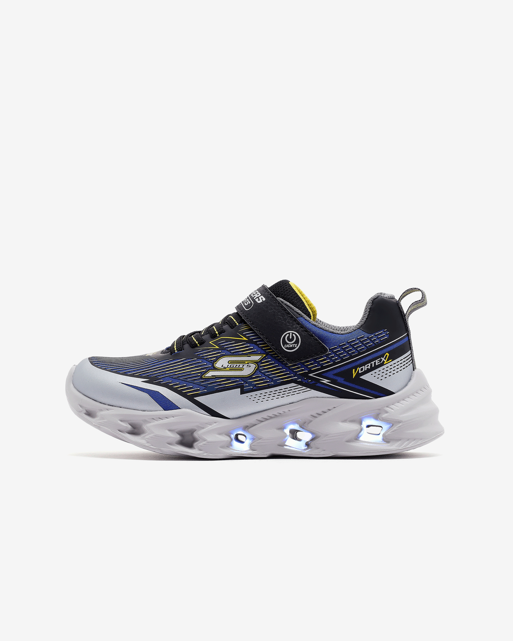 Skechers Vortex 2.0 Büyük Erkek Çocuk Gri Işıklı Spor Ayakkabı